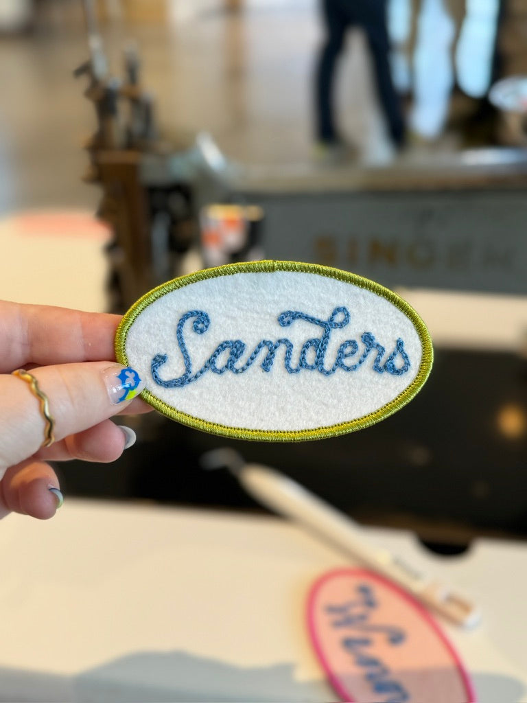 Custom Chainstitched Name Patch