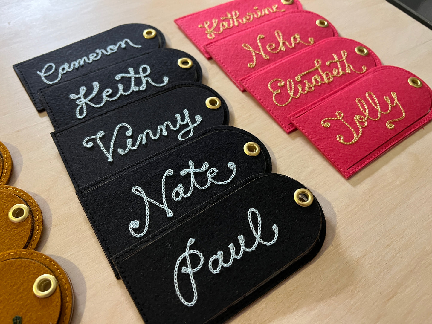 Custom Chainstitched Luggage Tag