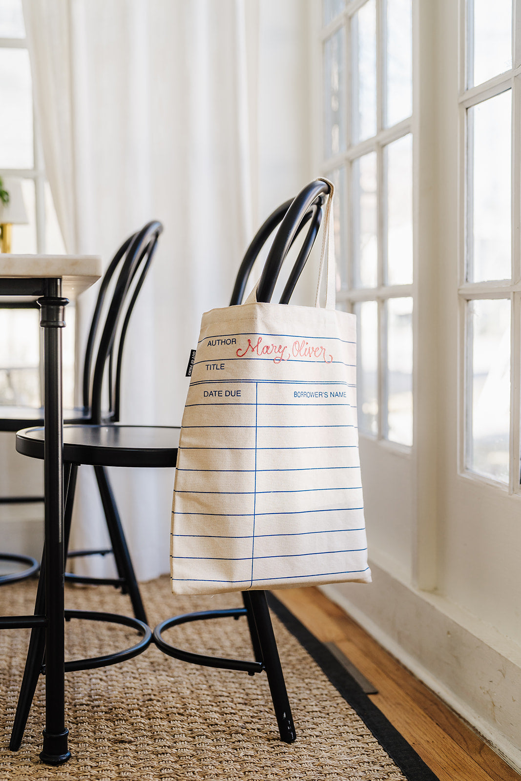 B&C x KM Chainstitched Library Card Tote Bag