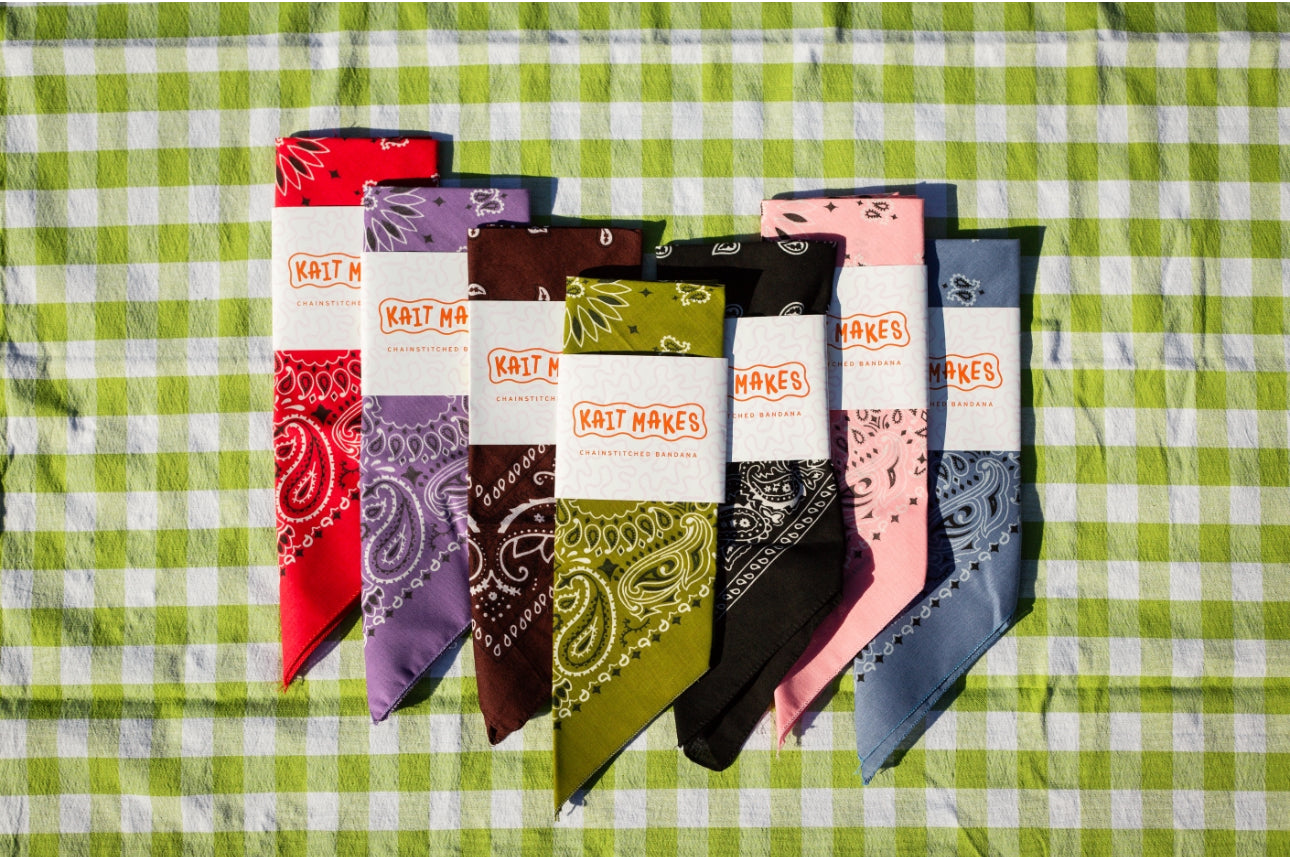 Custom Chainstitched Bandana