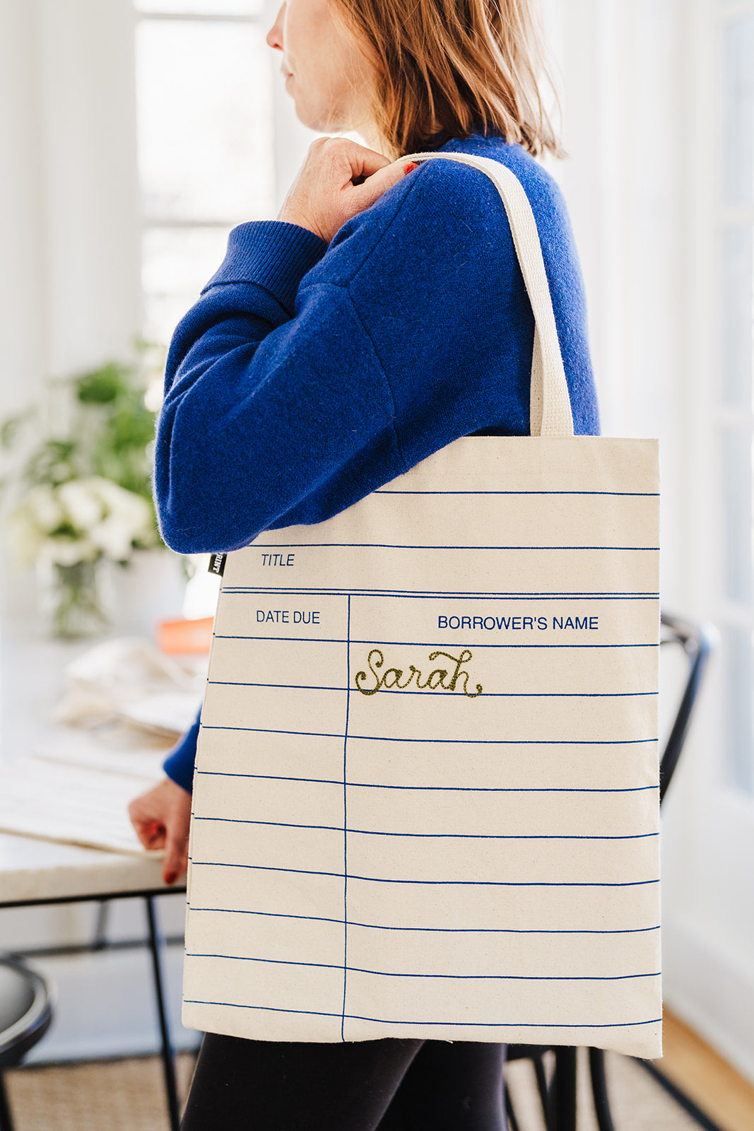 B&C x KM Chainstitched Library Card Tote Bag