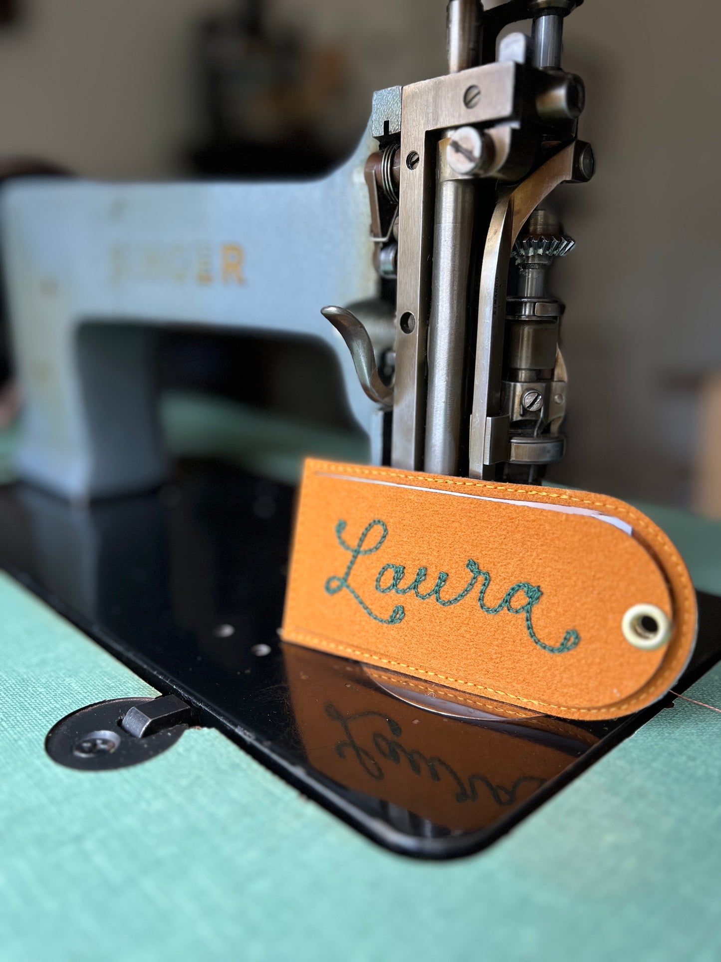 Custom Chainstitched Luggage Tag