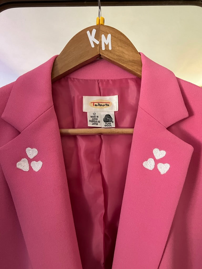 Bimbo Barbie Pink Chainstitched Suit Jacket