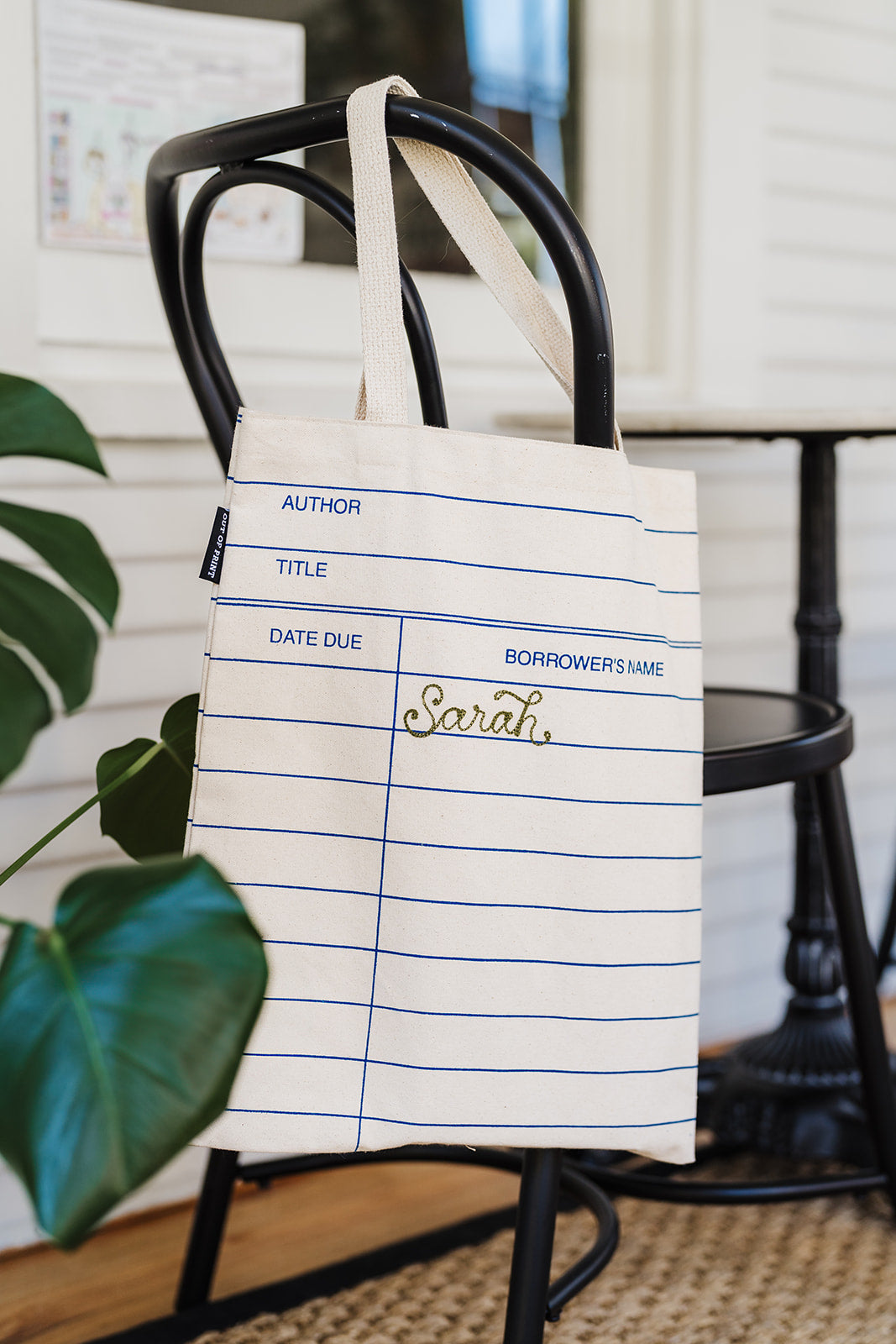 B&C x KM Chainstitched Library Card Tote Bag