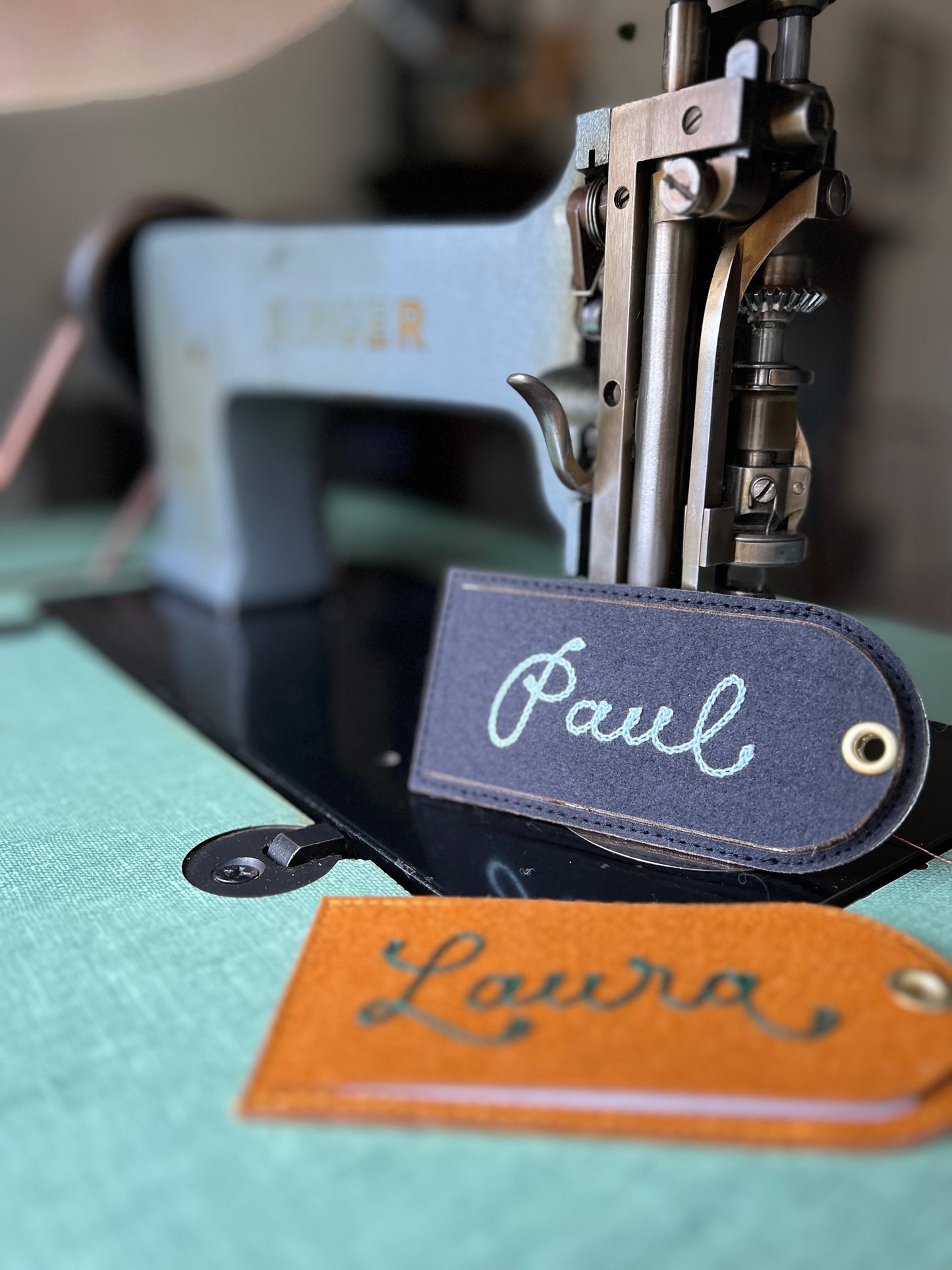 Custom Chainstitched Luggage Tag