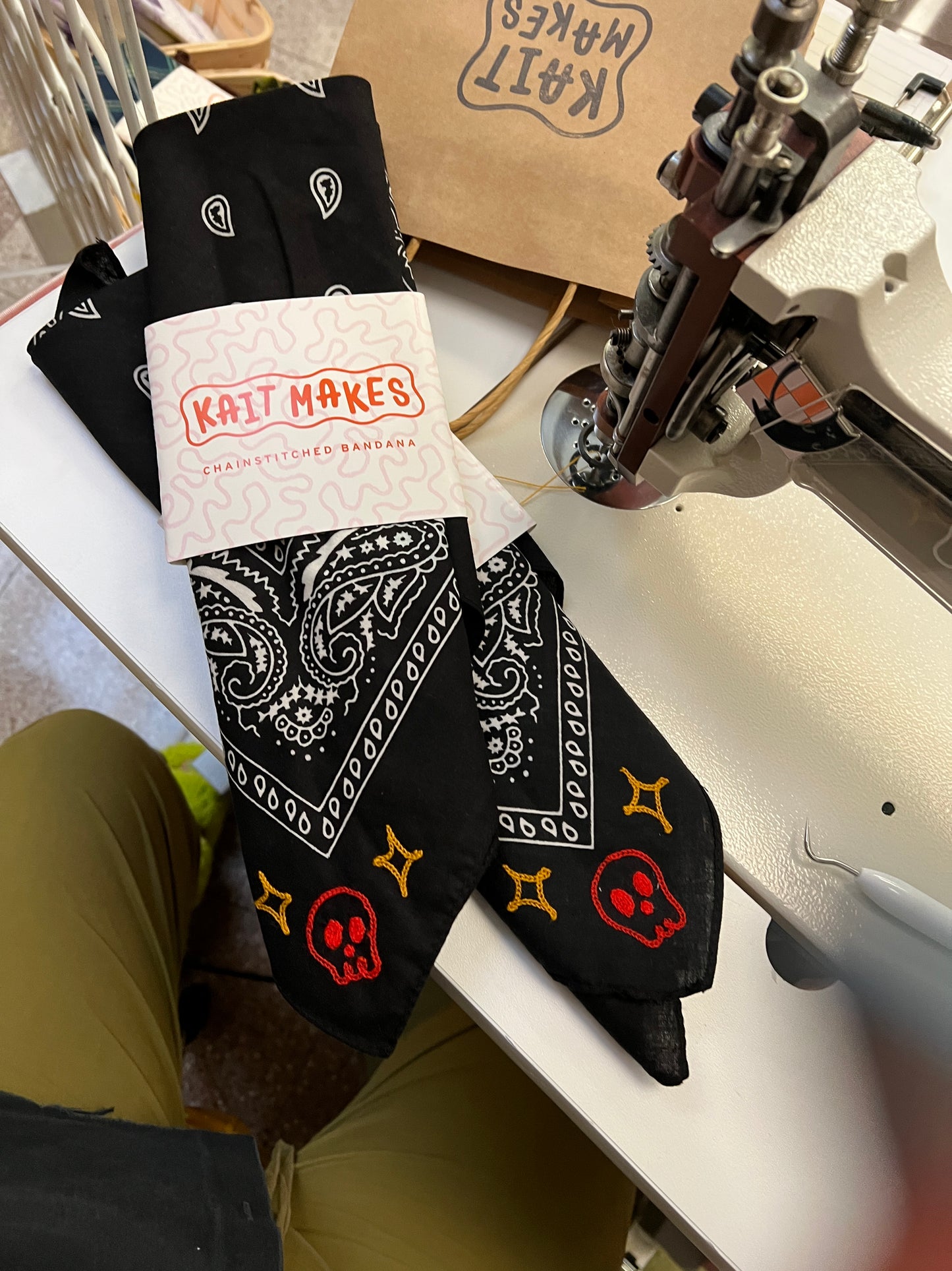 Custom Chainstitched Bandana