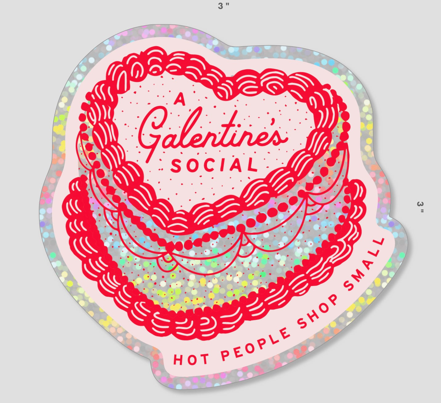 Galentine’s Cake Sticker