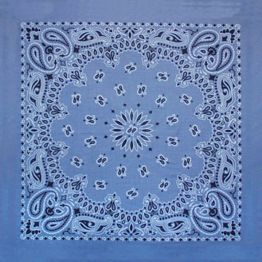 Custom Chainstitched Paisley Bandana