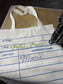 Chainstitched Library Card Tote Bag