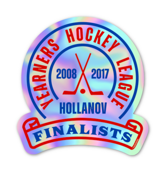 Yearners Hockey Holographic Sticker [Heated Rivalry]