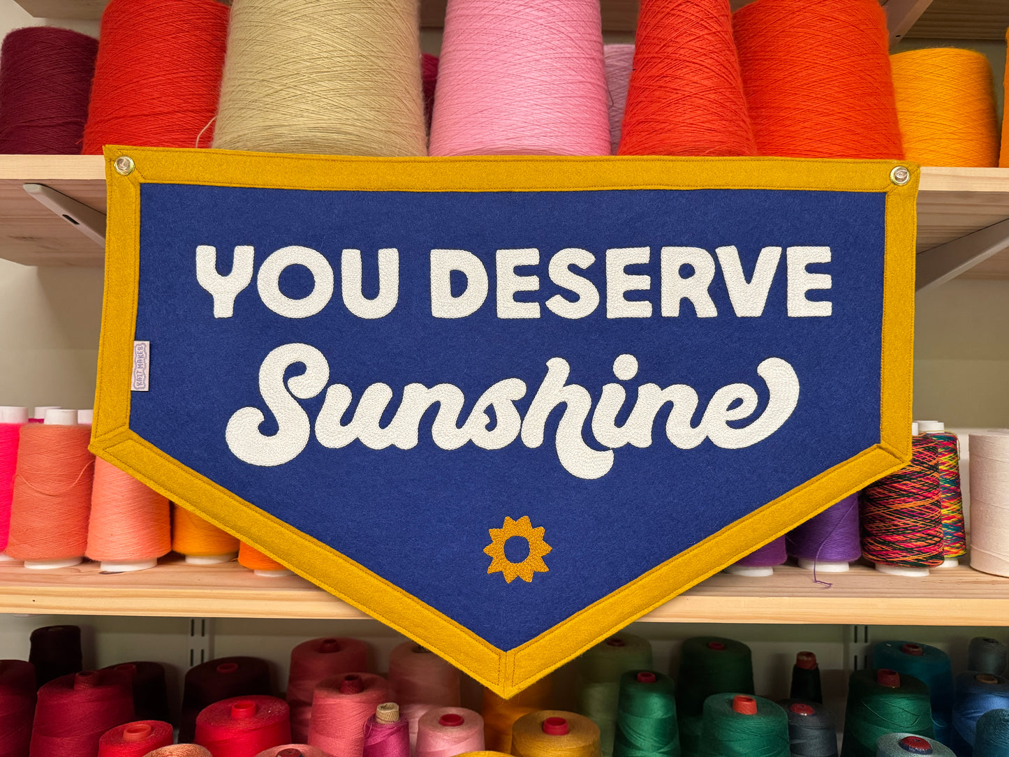 Sunshine ☀️ Heated Rivalry Chainstitched Banner [Preorder]