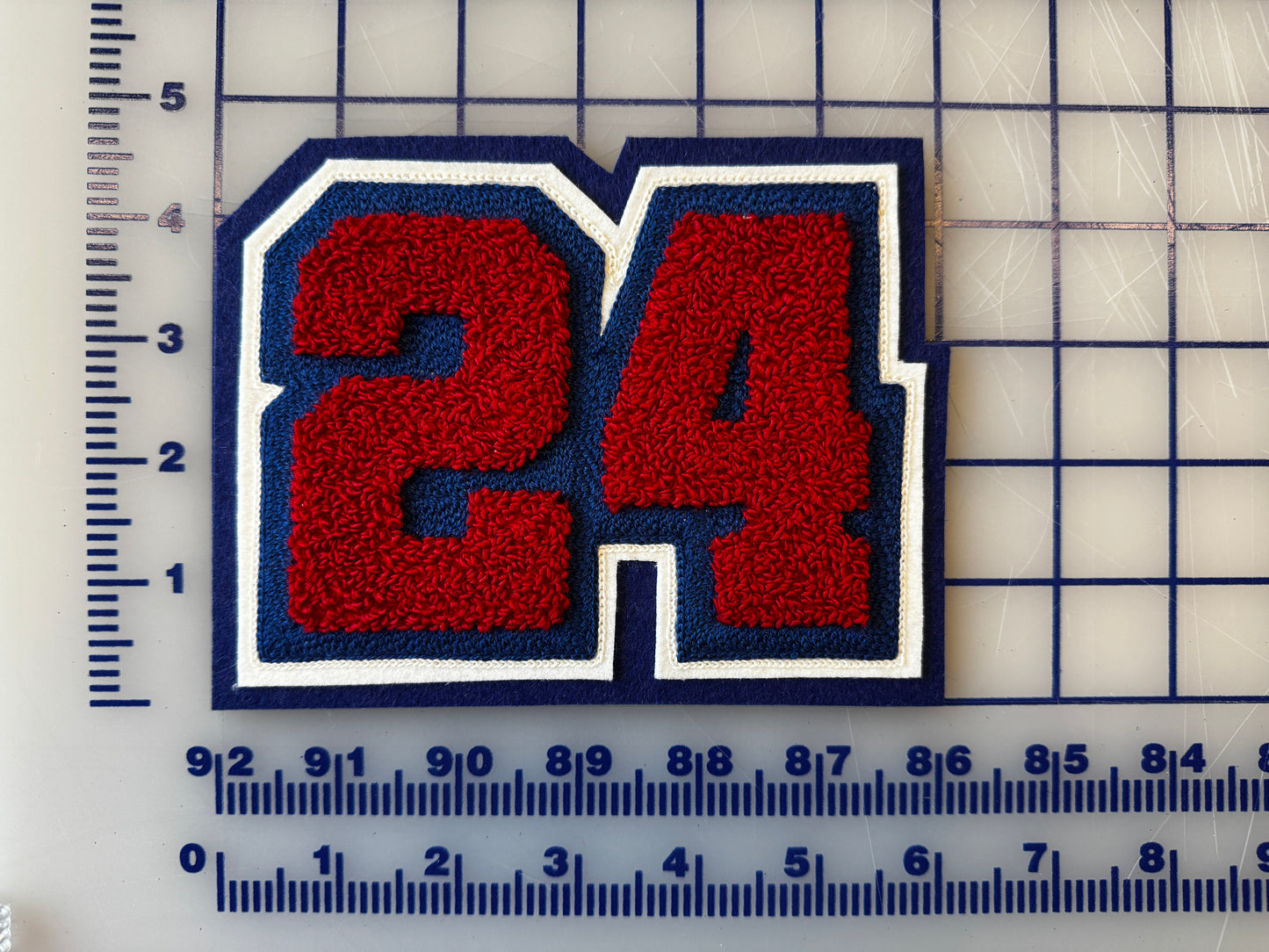 Hollander/Rozanov Chenille Number Patches [Heated Rivalry]
