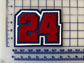 Hollander/Rozanov Chenille Number Patches [Heated Rivalry]