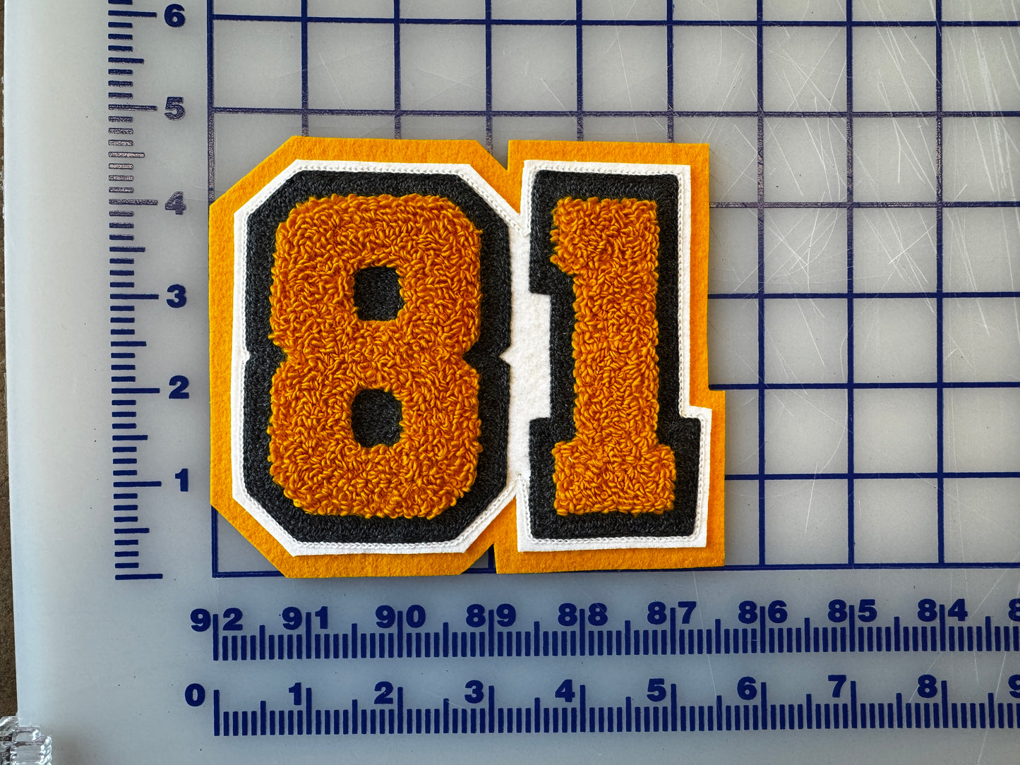 Hollander/Rozanov Chenille Number Patches [Heated Rivalry]