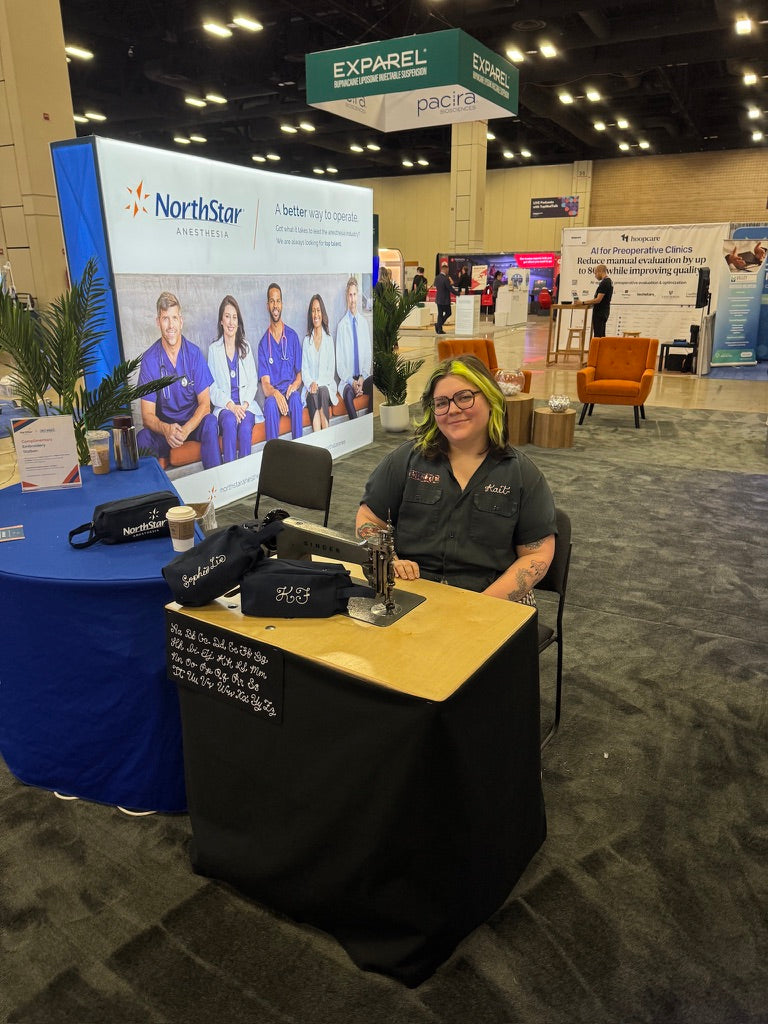 On-Site Embroidery at a Medical Conference for NorthStar Anesthesia