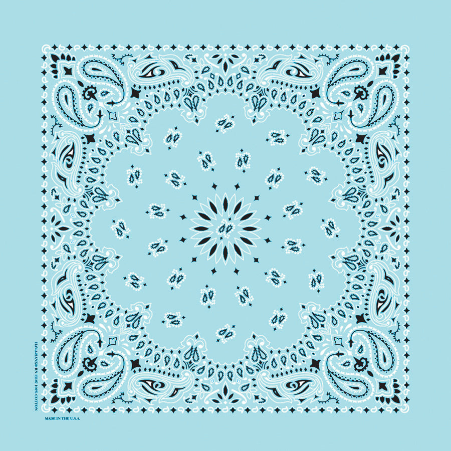 Custom Chainstitched Paisley Bandana