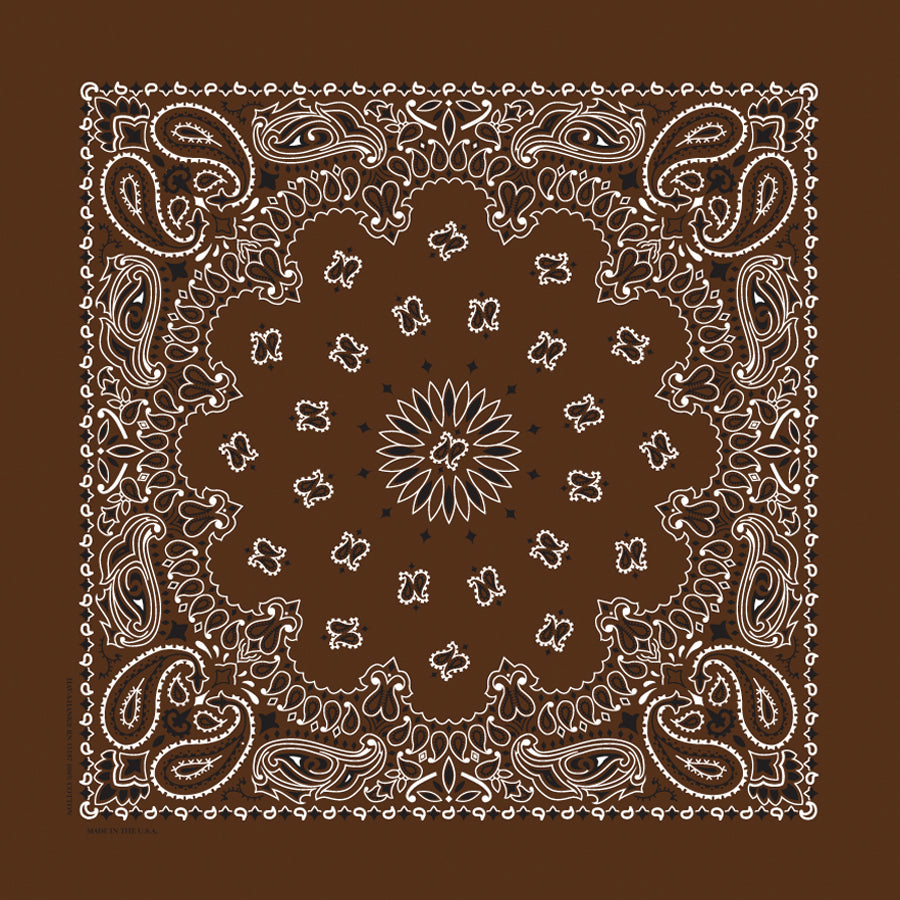 Custom Chainstitched Paisley Bandana