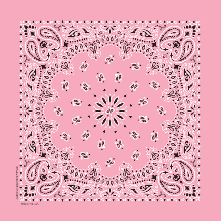 Custom Chainstitched Paisley Bandana