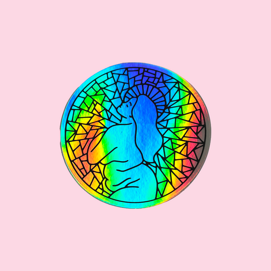 Fat Goddess Holographic Stickers