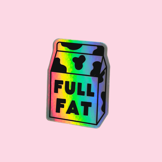 Full Fat Holographic Sticker