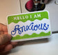 Custom Chainstitched Hello I Am.... Patch