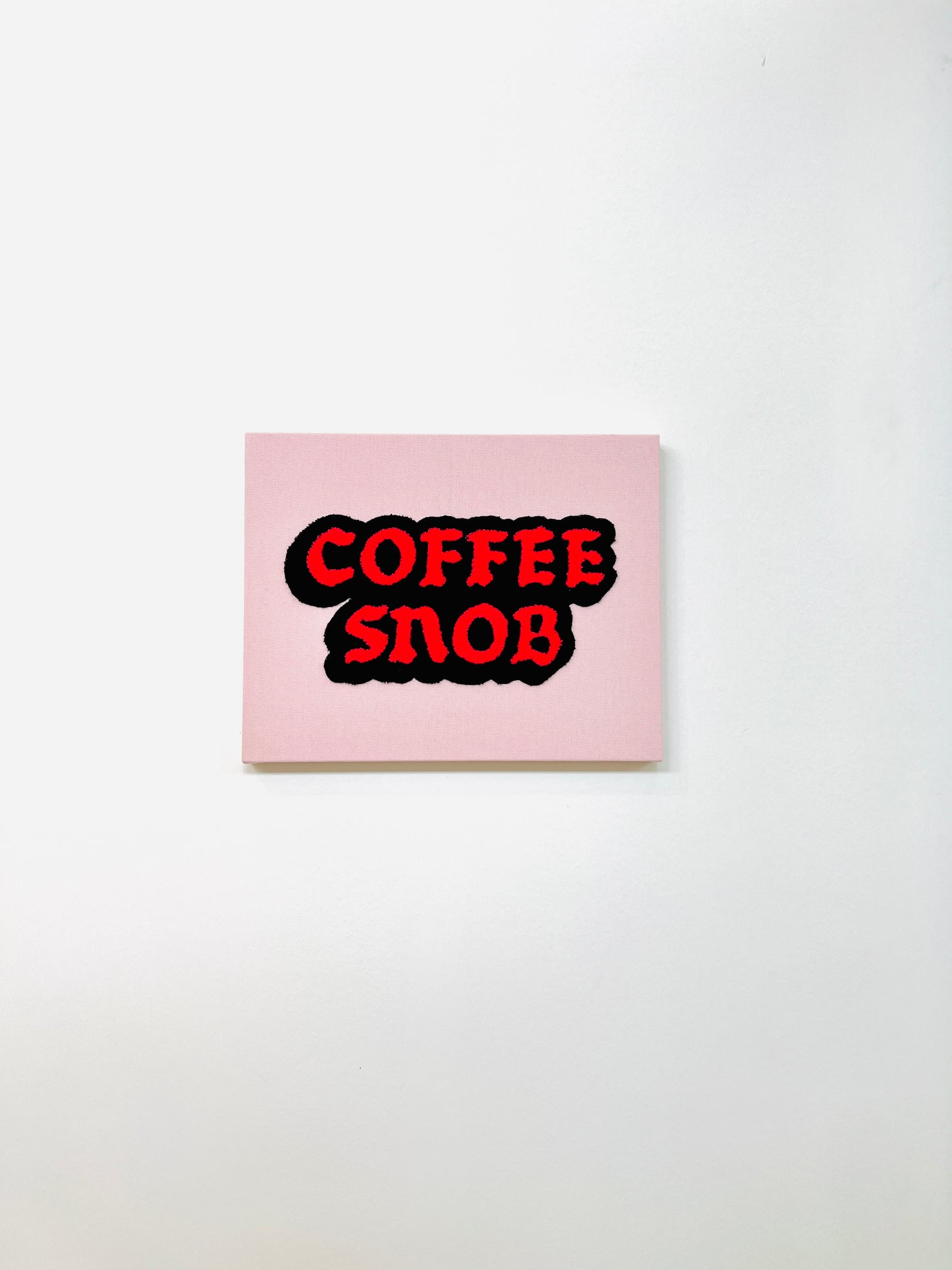 Coffee Snob Chenille Canvas