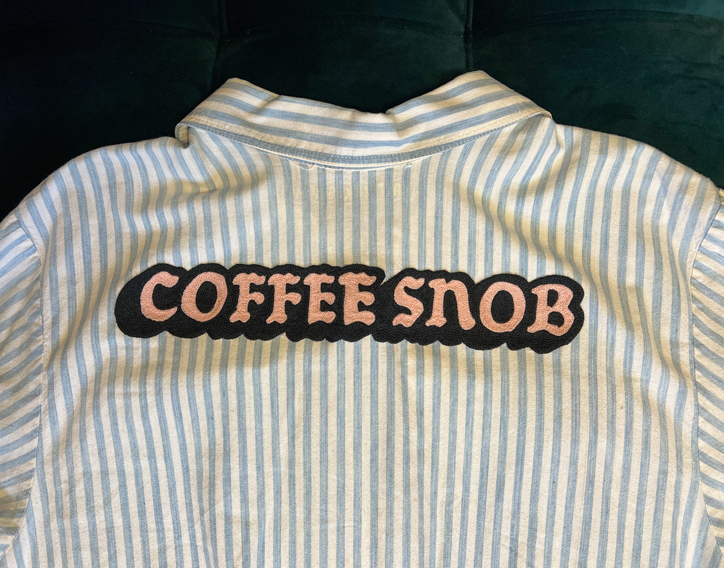 Coffee Snob Chainstitched Vintage Boilersuit Dress